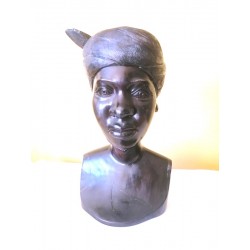 Busto em Ébano da Tanzânia